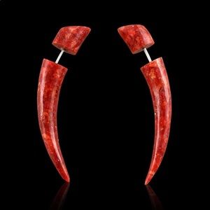 Red Coral Coco Loco faux gages